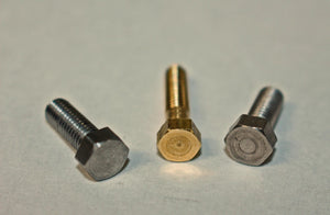 Model Hex Cap Screws - Brass - Screw Sizes 5-40, 6-32, 8-32, 10-32