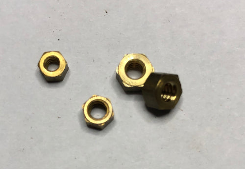 Model Hex Cap Screws - Brass - Screw Sizes 5-40, 6-32, 8-32, 10-32